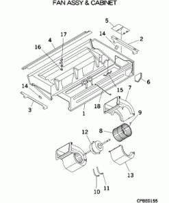 FDE36KXE6F/1 FAN ASSY AND CABINET
