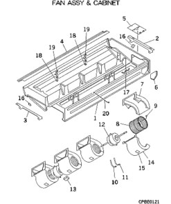 FDEA140KXE4A FAN ASSY AND CABINET