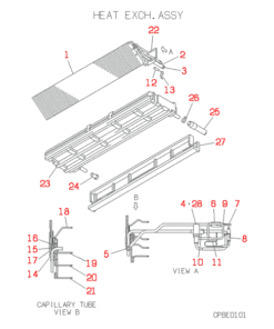FDEJ112HKXE2B HEAT EXCH. ASSY
