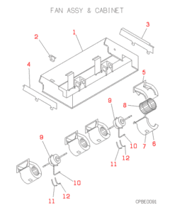 FDEJ71HKXE2B FAN ASSY AND CABINET