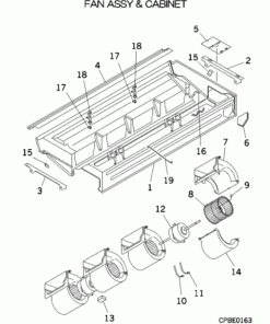 FDEN100V FAN ASSY AND CABINET