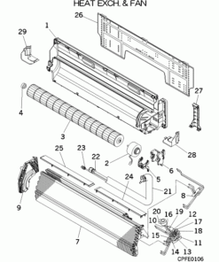 FDK71KXE6F/1 HEAT EXCH. AND FAN