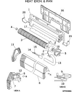 FDKA22KXE4A HEAT EXCH. AND FAN