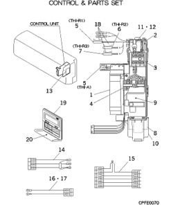 FDKA45KXE4 CONTROL AND PARTS SET