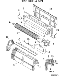 FDKA45KXE4 HEAT EXCH. AND FAN