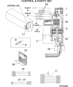 FDKA71KXE5R CONTROL AND PARTS SET