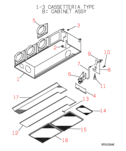 FDR1251HKXE2 CABINET ASSY