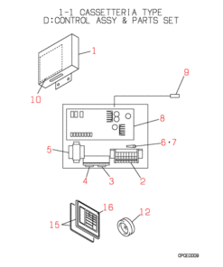 FDR1251HKXE2 CONTROL AND PARTS SET