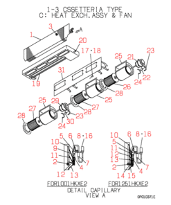 FDR1251HKXE2 HEAT EXCH. AND FAN