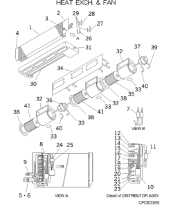 FDRA140KXE4 HEAT EXCH. AND FAN