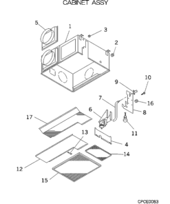 FDRA56KXE4 CABINET ASSY