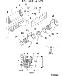 FDRA56KXE4 HEAT EXCH. AND FAN