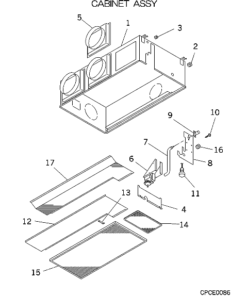FDRA90KXE4 CABINET ASSY