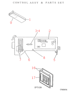 FDT401HKXE CONTROL AND PARTS SET