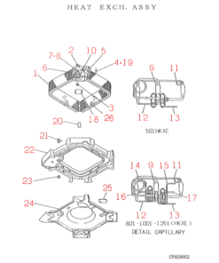 FDT801HKXE HEAT EXCH. ASSY