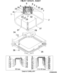 FDTA140KXE4A HEAT EXCH. ASSY