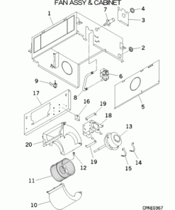 FDTQ36KXE6F/1 FAN ASSY AND CABINET