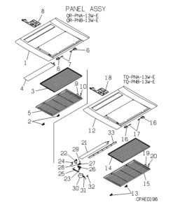 FDTQJ36HKXE3 PANEL ASSY