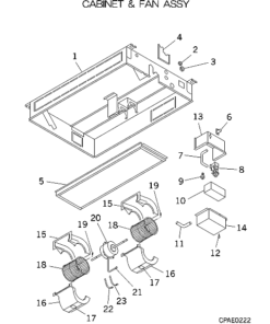 FDTSA45KXE4 CABINET AND FAN ASSY