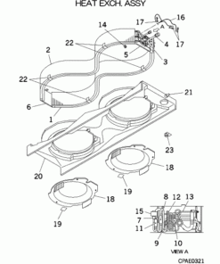 FDTW112KXE6 HEAT EXCH. ASSY