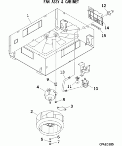 FDTW28KXE6F/1 FAN ASSY AND CABINET