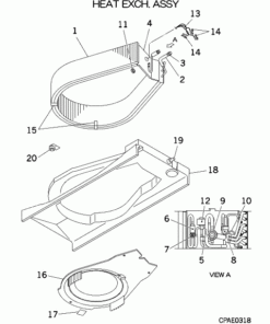 FDTW90KXE6 HEAT EXCH. ASSY