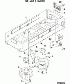 FDTW90KXE6F/1 FAN ASSY AND CABINET