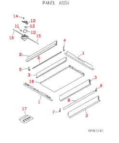 FDTWA140KXE4 PANEL ASSY