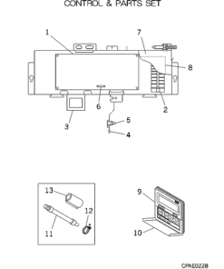 FDTWA28KXE4 CONTROL AND PARTS SET