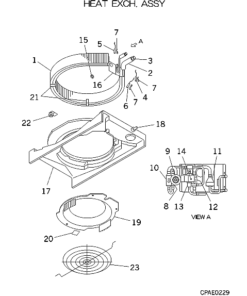FDTWA45KXE4 HEAT EXCH. ASSY