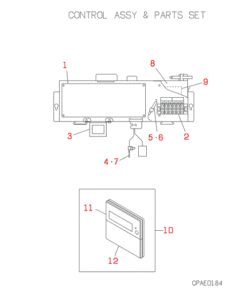 FDTWJ28HKXE2 CONTROL AND PARTS SET
