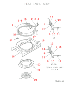 FDTWJ28HKXE2 HEAT EXCH. ASSY