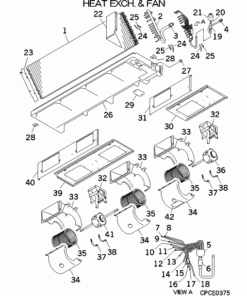 FDU1100FKXZE1/1 HEAT EXCH. AND FAN
