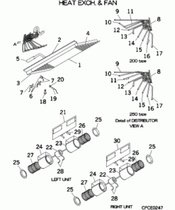 FDU200V HEAT EXCH. AND FAN