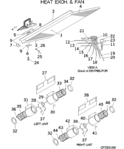 FDUA224KXE4 HEAT EXCH. AND FAN