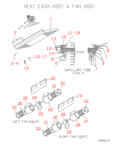 FDUJ280HKXE HEAT EXCH. AND FAN