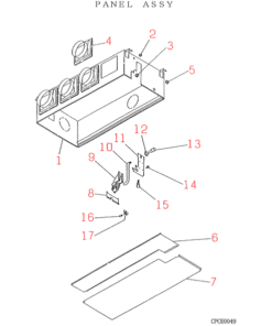 FDUM1001HKXE PANEL ASSY