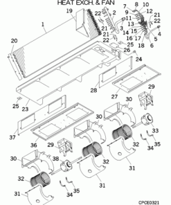 FDUM100VF1/1 HEAT EXCH. AND FAN