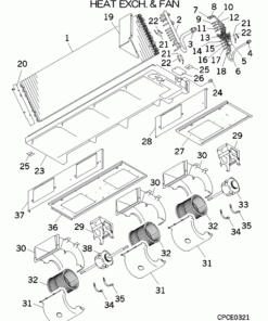 FDUM100VF2/1 HEAT EXCH. AND FAN