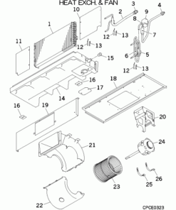 FDUM28KXE6F/1 HEAT EXCH. AND FAN