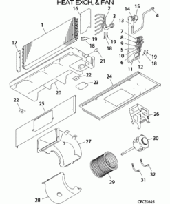 FDUM36KXE6F/1 HEAT EXCH. AND FAN