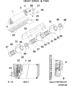 FDUMA140KXE4A HEAT EXCH. ASSY
