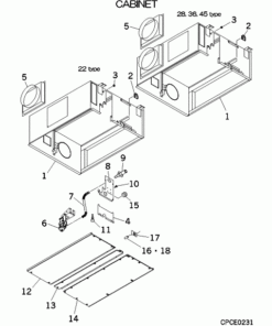 FDUMA22KXE5R CABINET ASSY