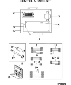 FDUMA45KXE4A CONTROL AND PARTS SET