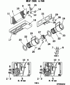 FDUMA45KXE5R HEAT EXCH. AND FAN