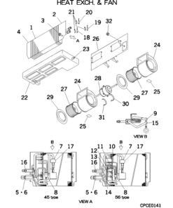 FDUMA56KXE4A HEAT EXCH. ASSY