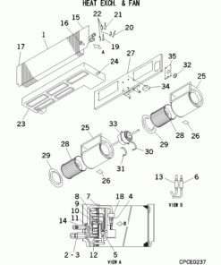 FDUMA71KXE5R HEAT EXCH. AND FAN
