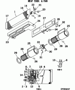 FDUMA90KXE5R HEAT EXCH. AND FAN