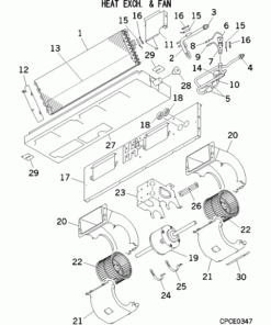 FDUT15KXE6F-E/1 HEAT EXCH. AND FAN
