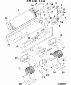 FDUT22KXE6F-E/1 HEAT EXCH. AND FAN